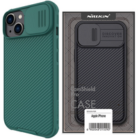 Nillkin CamShield Pro Case etui iPhone 14 Plus pancerny pokrowiec osłona na aparat kamerę zielony