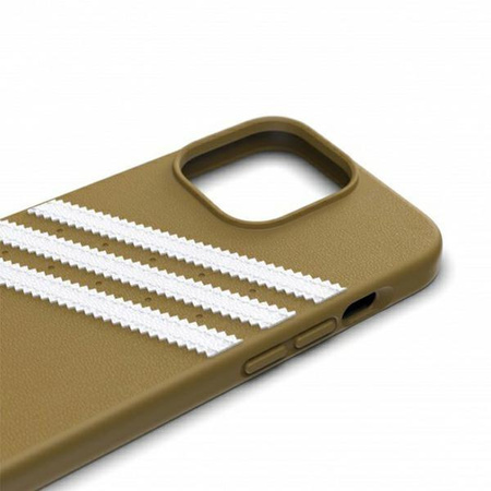 Etui Adidas OR Moulded PU na iPhone 13 Pro / 13 beżowo-złoty/beige-gold 47806