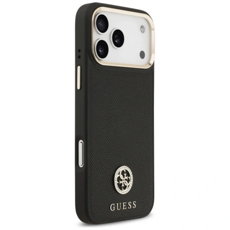 GUESS ETUI GRAINED STRASS LOGO MAGSAFE DO IPHONE 17 PRO MAX Z SYSTEMEM