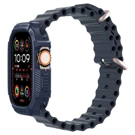 Etui Spigen Rugged Armor na Apple Watch Ultra 1 / 2 (49 mm) - granatowe