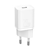 Baseus Super Si 1C szybka ładowarka USB Typ C 20 W Power Delivery biały (CCSUP-B02)