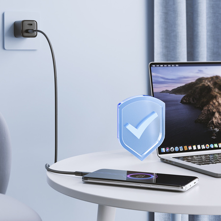 Joyroom kabel USB - micro USB 2.4A Surpass Series do szybkiego ładowania i transferu danych 2 m czarny (S-UM018A11)