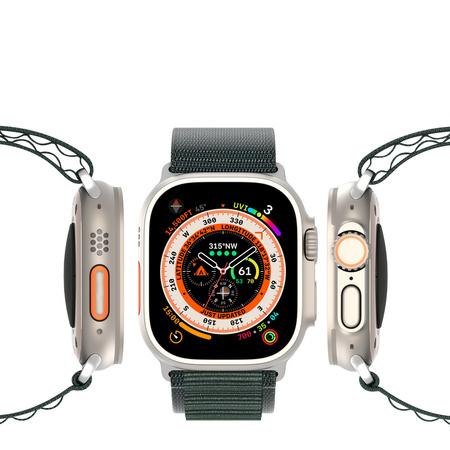 Sportowy pasek ze sprzączką do Apple Watch 8 / 7 / 6 / SE / 5 / 4 / 3 / 2 / 1 (41, 40, 38 mm) Dux Ducis Strap GS Version - zielony