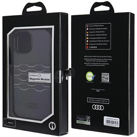 Etui Audi IML MagSafe na iPhone 15 / 14 / 13 - czarne