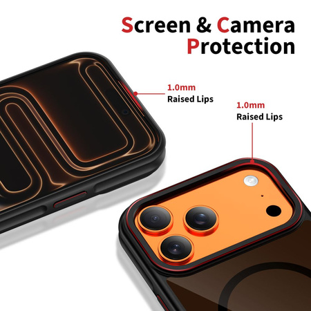 TECH-PROTECT MAGHYBRID MAGSAFE IPHONE 17 PRO MAX BLACK/RED