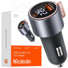 MCDODO POWERFUL FAST CAR CHARGER WITH METER 2X USB USB-C 75W LED
