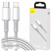 BASEUS KABEL USB-C DO DO LIGHTNING 20W DO IPHONE 2M PD DO ŁADOWANIA