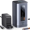 Stacja dokująca Baseus Spacemate RD1 hub 11w1 USB-C - 2xHDMI 4K@60Hz 2xDP 4K@60Hz 2xUSB-A 10Gb/s USB-C 10Gb/s RJ45 USB-A 480Mb/s USB-C PD mini jack 3.5mm ładowarka EU - szara
