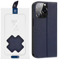 Dux Ducis Skin X2 etui do iPhone 14 Pro Max pokrowiec z magnetyczną klapką niebieski