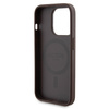 Zestaw Guess GUBPM5P15L4GEMGW iPhone15 Pro 6.1 hardcase + Powerbank 5000mAh MagSafe brązowy/brown 4G Metal Logo
