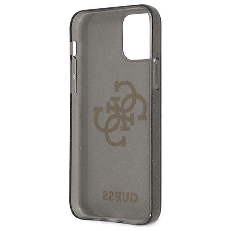 Guess GUHCP12LPCUGL4GBK iPhone 12 Pro Max 6,7" czarny/black hard case Glitter 4G Big Logo