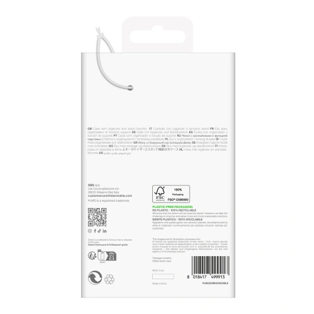Etui z ekoskóry Puro Booklet Case z klapką i portfelem do Samsung Galaxy S25+ - czarne