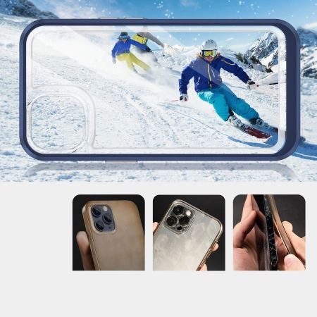 HURTEL ETUI CLEAR 3IN1 POKROWIEC DO IPHONE 13 ŻELOWY RAMKA PRZEŹROCZYSTY