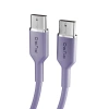 Kabel Puro ICON USB-C - USB-C 1,5m - fioletowy