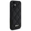 GUESS ETUI CASE HARDCASE DO IPHONE 16 61 CZARNY QUILTED METAL LOGO