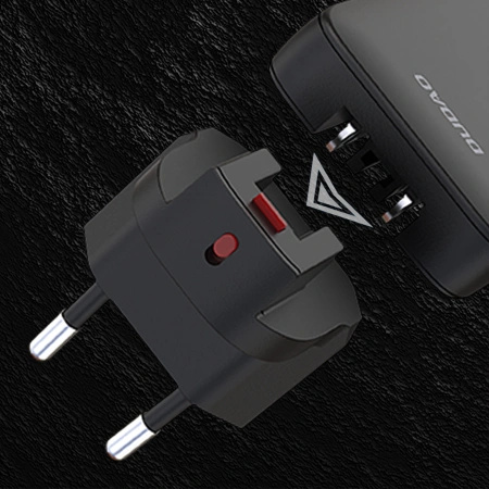 DUDAO ŁADOWARKA SIECIOWA GAN A65Q 65W USB-A USB-C PD DO TELEFONÓW LAPTOPÓW