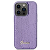 Etui Guess Sequin Script Metal na iPhone 15 Pro Max - fioletowe