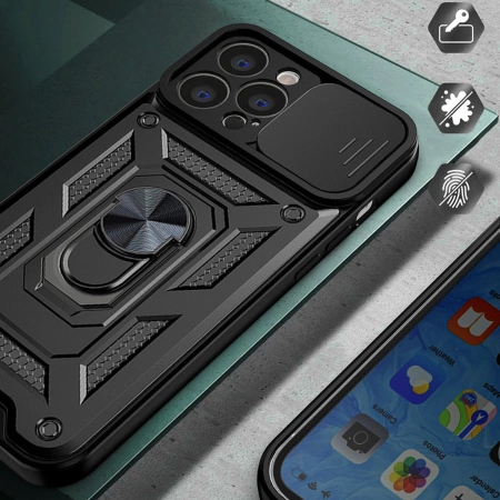 HURTEL HYBRID ARMOR CAMSHIELD ETUI DO REALME 10 PRO+ Z OCHRONĄ APARATU
