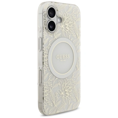 GUESS ETUI IML FLOWERS ELECTRO PEARL STRAP DO MAGSAFE IPHONE 17