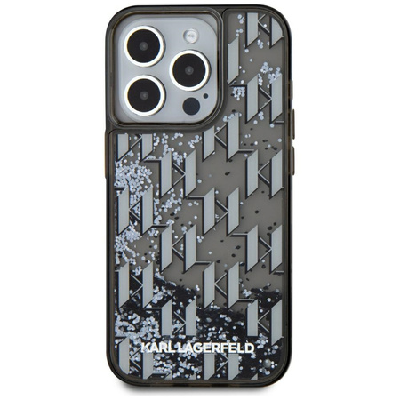 KARL LAGERFELD ETUI MONOGRAM DO IPHONE 15 PRO LIQUIDE GLITTER WYSOKA JAKOŚĆ