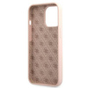 Guess GUHMP13XLSLMGLP iPhone 13 Pro Max 6,7" jasnoróżowy/light pink hardcase Silicone Script Gold Logo Magsafe