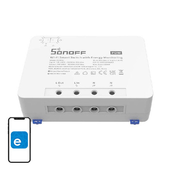 SONOFF INTELIGENTNY PRZEŁĄCZNIK WIFI DO SMART HOME POMIAR PRĄDU 2-WEJŚCIOWY