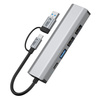 TECH-PROTECT HUB ADAPTER 5IN1 TYPE-C DO USB2.0 USB3.0 RJ45 KOMPUTER MACBOOK