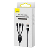 BASEUS KABEL USB 3W1 PRZEWÓD DO TELEFON TABLET IPHONE USB-C MICRO USB 100W