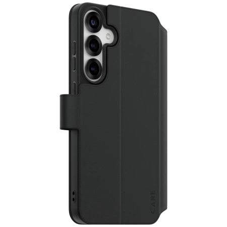 Etui CARE by PanzerGlass Feature Wallet Kickstand na Samsung Galaxy S25+  - czarne