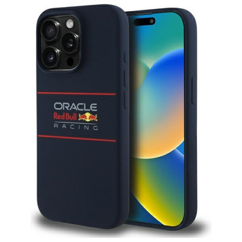 Red Bull RBHMP15X24SIHSRV iPhone 15 Pro  Max 6.7 hardcase granatowy/navy Silicone Horizontal Logo MagSafe