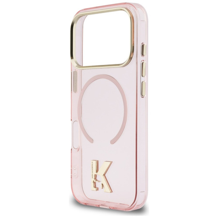 Etui Karl Lagerfeld IML K Head Logo      MagSafe do iPhone 17 Pro różowy