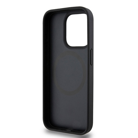 DKNY ETUI DO IPHONE 15 PRO DO MAGSAFE SKÓRA Z WZOREM MONOGRAM I LOGO