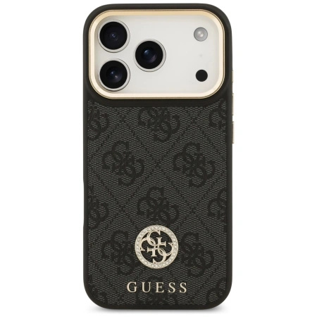 GUESS ETUI 4G STRASS LOGO MAGSAFE DO IPHONE 17 PRO Z LUKSUSOWYM DESIGNEM