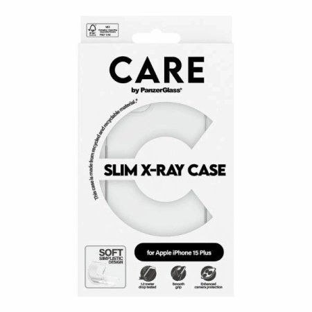 Etui CARE by PanzerGlass Slim X-Ray Case na iPhone 15 Plus - przezroczyste