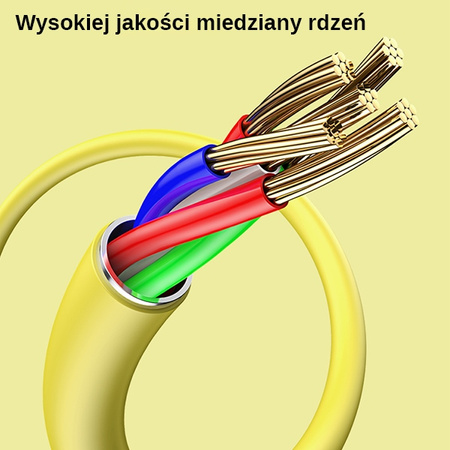 USAMS KABEL USB-C 2A DO ŁADOWANIA DO TELEFONÓW DO SZYBKIEGO ŁADOWANIA 1M