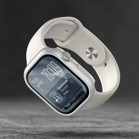Etui ochronne AMAZINGTHING Minimal na Apple Watch Series 11 46mm - srebrne