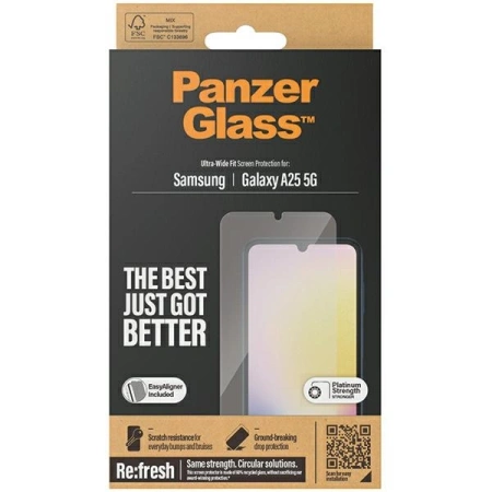 Szkło hartowane PanzerGlass Ultra-Wide Fit na Samsung Galaxy A25 5G