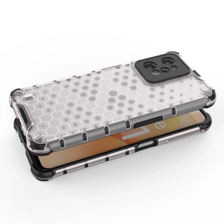 HURTEL ETUI PANCERNE DO REALME C31 HONEYCOMB Z ŻELOWĄ RAMKĄ OCHRONNE