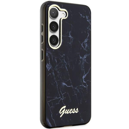 Etui Guess GUHCS23SPCUMAK S23 S911 - czarne Marble