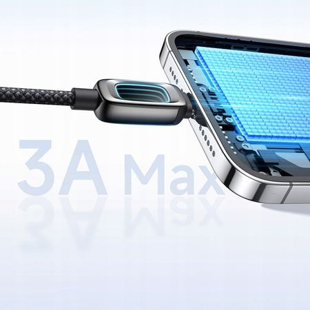 MCDODO KABEL USB-A LIGHTNING SZYBKIE ŁADOWANIE DO IPHONE PD 3A CZARNY 1M