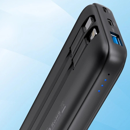CHOETECH POWERBANK B654 10000MAH DO MICRO USB DO LIGHTNING Z WBUCZONYM