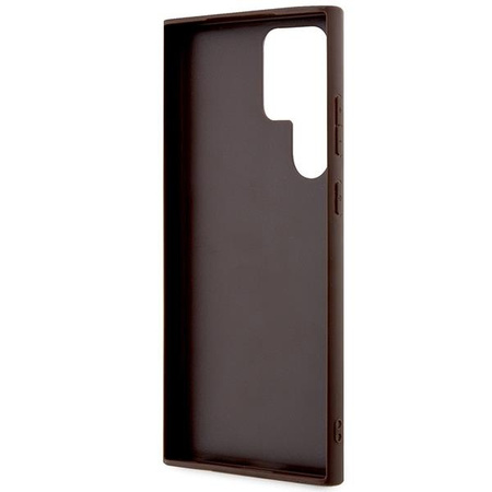 Etui Guess GUHCS23L4GMGBR S23 Ultra S918 - brązowe 4G Big Metal Logo