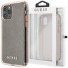 Guess GUHCN65PCGLPI iPhone 11 Pro Max różowy/pink hard case Glitter