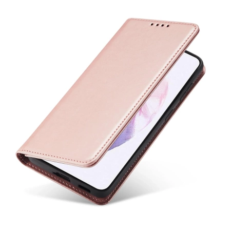 HURTEL ETUI MAGNET CARD POKROWIEC DO SAMSUNG GALAXY S22 PLUS PORTFEL RÓŻOWY