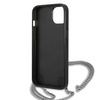 Karl Lagerfeld KLHCP13SPMK iPhone 13 mini 5,4" hardcase czarny/black Leather Textured and Chain