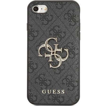 Etui Guess GUHCI84GMGGR na iPhone 7 / 8 / SE 2020 / SE 2022 - szare hardcase 4G Big Metal Logo
