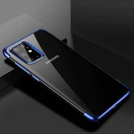 HURTEL CLEAR COLOR CASE ETUI DO SAMSUNG GALAXY A72 4G Z METALICZNĄ RAMKĄ