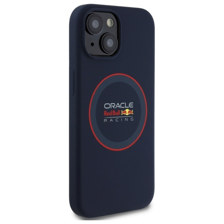 Red Bull RBHMP14S24SIILVR iPhone 14 6.1 hardcase granatowy/navy Silicone Red Ring MagSafe
