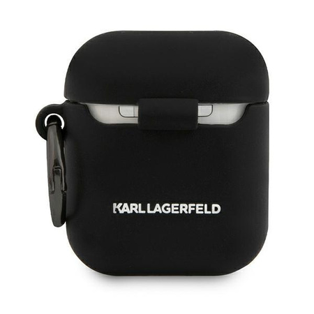 Karl Lagerfeld KLACA2SILCHBK AirPods cover czarny/black Silicone Choupette