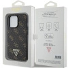 Etui Guess 4G Triangle Metal Logo na iPhone 14 Pro - czarne